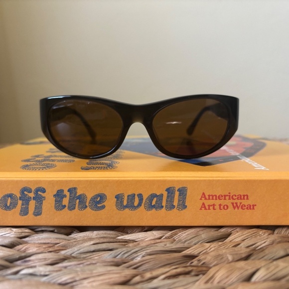 OLIVER PEOPLES Dark Brown EXTON Oval Frames SUNGLASSES - Handmade ITALY DESIGNER main image 4